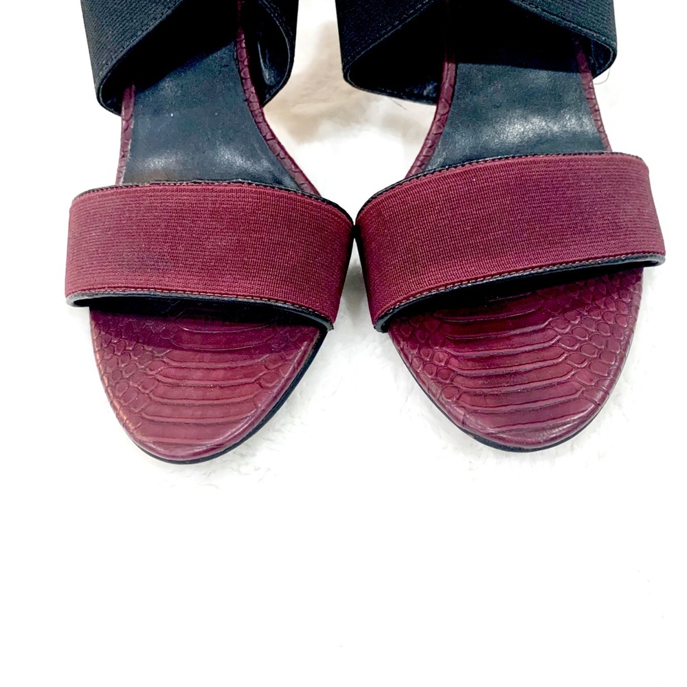 Franco Sarto  burgundy heeled sandals Size 8 - Picture 3 of 6